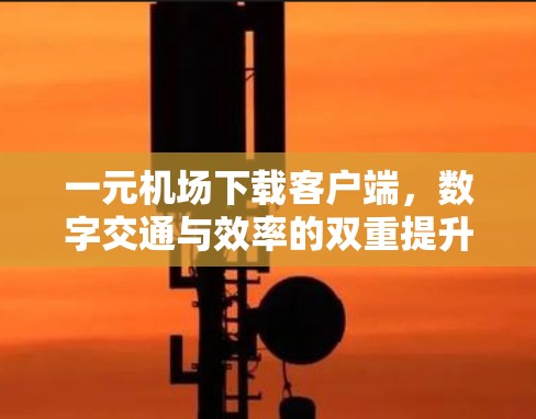 一元机场下载客户端，数字交通与效率的双重提升