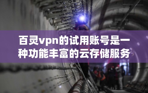百灵vpn的试用账号是一种功能丰富的云存储服务，适合有一定预算但需要存储功能的用户。它提供了以下主要功能