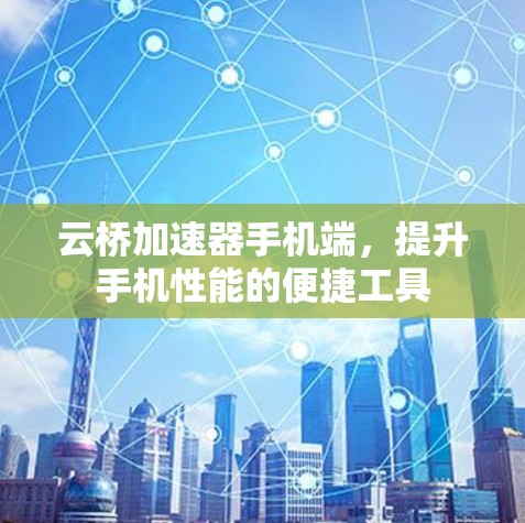 云桥加速器手机端，提升手机性能的便捷工具