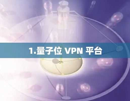 1.量子位 VPN 平台